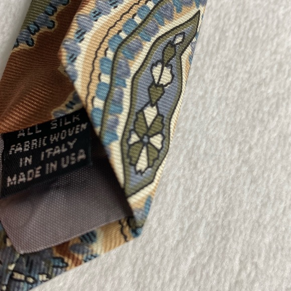 Christian Dior Monsieur Silk Paisley Pattern Neck Tie (Brown/Multicolor) - Picture 13 of 13